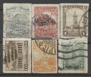 Nº: 132416 - MÉXICO - LOTE DE 6 SELLOS ANTIGUOS - ¡USADOS!! - Imagen 1 de 1