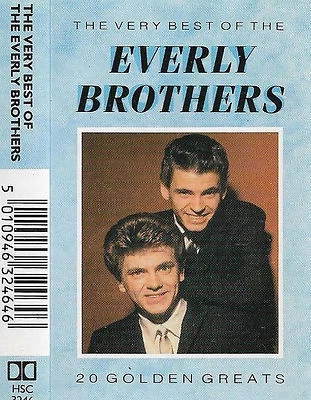 EVERLY BROTHERS THE VERY BEST OF CASSETTE ALBUM 20 GOLDEN GREATS  - Image 1 of 4