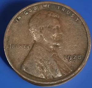 1928 Lincoln Wheat Cent. Bn. See Description. WP-027 - Picture 1 of 3