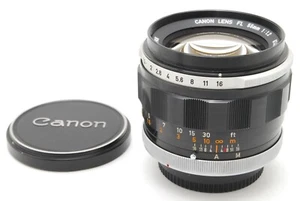 EXC+5 Canon FL 55mm f/1.2, Front Cap, Rear Cap from Japan - Picture 1 of 8
