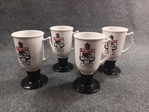 4 Vintage 1970s Red Lobster Restaurant Pedestal Cups Mugs Continental Plastic - Picture 1 of 8