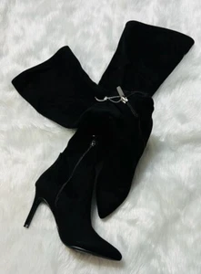 Marc Fisher High Suede Boots and Heel. Black. Size 6 - Picture 1 of 3
