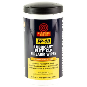 Shooters Choice FP-10 Lubricant Elite CLP Wipes 75 Count 7"x9' Protect & Cleans - Picture 1 of 2