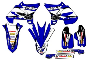 2005-2007 fits UFO RESTYLE YZ 250 2-STROKE 13 FLY Blue Senge Graphics Kit - Picture 1 of 10