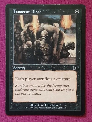 Magic The Gathering ODYSSEY INNOCENT BLOOD black card MTG - Image 1 of 2