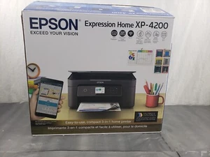 NEW Epson Expression Home XP-4200 All In One Wireless Copy Scan Color Printer 1* - Picture 1 of 2