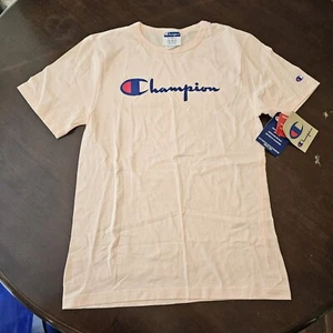 Champion Pale Pink Classic Crew Neck Short Sleeve T-Shirt Women's Sz XS NWT New - Picture 1 of 17