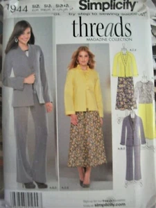 Miss Simplicity 1944 Pattern Threads Wardrobe UNCUT Plus Size 16-18-20-22-24 - Bild 1 von 2