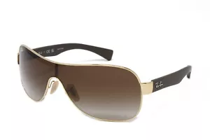 Ray Ban Sunglasses Men's Shield Frame RB3471 00113 Arista 32mm NEW! - Picture 1 of 6