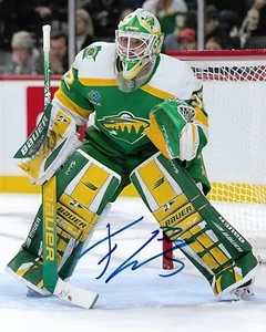 Filip Gustavsson Signed 8x10 Photo Minnesota Wild Autographed COA B - Picture 1 of 1