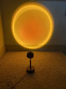 Sunset Projection Lamp 5W USB Led Decor Atmosphere Light USA, 11" Tall - Picture 1 of 8