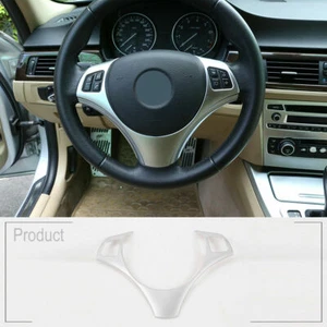 Car Steering Wheel Button Frame Trim Decorate Cover For BMW 1 Series E81 2007-11 - Picture 1 of 10
