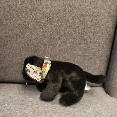 Black Plush Cat First & Main Crouching Creature  Plush  Black Cat  - Image 1 of 4