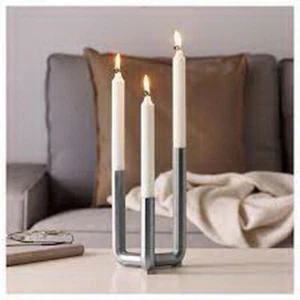 Candelabro de cactus MIP IKEA 2017 PLATEADO diseño de Henrik Preutz - Imagen 1 de 3