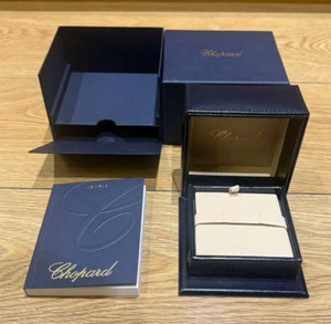 Original Original Chopard Schmuck Ohrringe Manschettenknöpfe Box Etui + Booklet - Bild 1 von 6