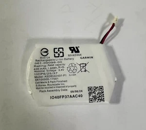 361-00098-00 ASDB542437-P1 New Genuine 430mAh Battery for Garmin Fenix 5X Watch - Photo 1 sur 1