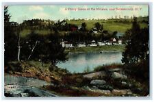 1909 A Pretty Scene On The Mohawk Near Schenectady New York NY Antique Postcard