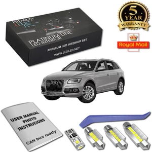 Audi Q5 LED Interior Kit Completo Premium 18 SMD Bombillas Blanco sin Errores 8R - Imagen 1 de 12