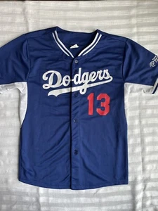 Los Angeles Dodgers Jersey Youth XL #13 Stadium Giveaway (17.5x26) - Picture 1 of 8