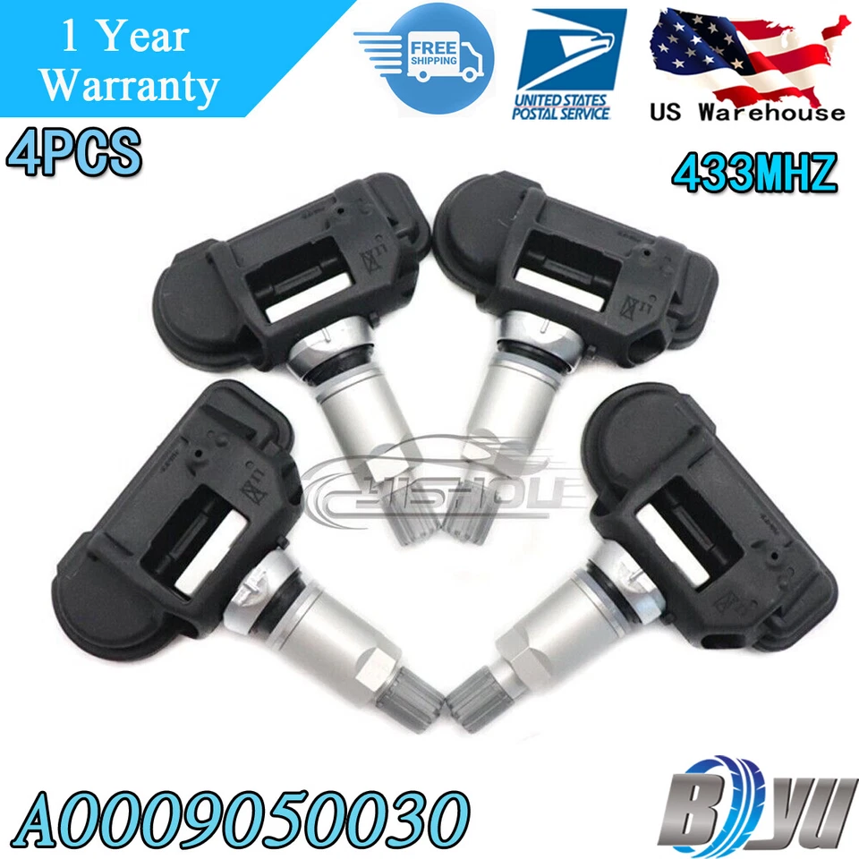 Sensor de presión de neumáticos TPMS apto para Mercedes-Benz CLS550 E350 E550 G550 GL450 4 UN. Foto 1 de 4