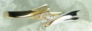 NEW Genuine Solid White Yellow Gold Natural Mined Diamond Ring Size P1/2 - 7 3/4 - Picture 1 of 5
