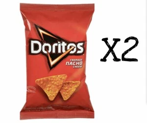 Doritos Tortilla Chips Nacho Cheese Large x2 Bags Fresh Canadian - Picture 1 of 1