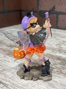 Bat Ballerina Fairie 2010 Halloween Cat Pumpkin My Little Kitchen Fairies READ - Picture 1 of 9