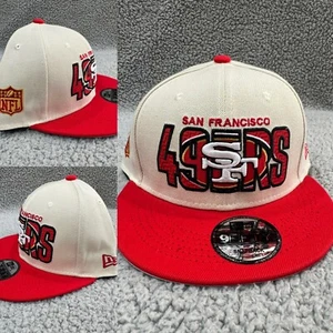 San Francisco 49ers Hat Cap Snapback Red New Era Niners Bosa Purdy Montana Rice - Picture 1 of 8