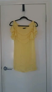Designer By Jealousy Size XS Bright Yellow Top. New Without Tags - Picture 1 of 6