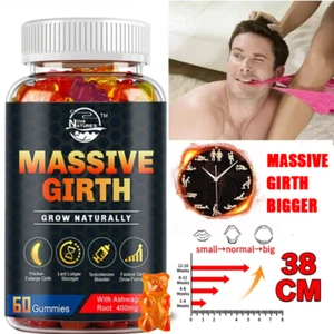 Male Enhancement Testosterone Booster Gummies Enhance Stamina Libido Performance - Picture 1 of 16
