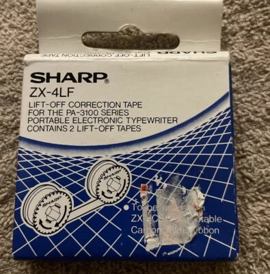 NOS Sharp Lift Off Correction Tape ZX-4LF for The PA-3100 Typewriter  - Image 1 of 4