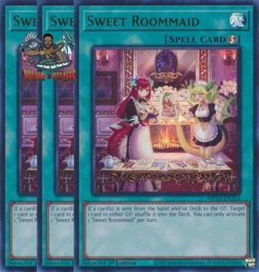 Yugioh! 3x Sweet Roommaid MP24-EN254 Ultra Rare 1st Ed NM - Picture 1 of 1