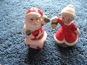 Santa & Mrs. Claus - Salz & Pfefferstreuer - Vintage - Keramik - Japan - Bild 1 von 6