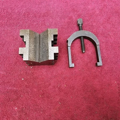 Starrett No. Bloque 568 V con abrazadera, 3/8"-16 Foto 1 de 4