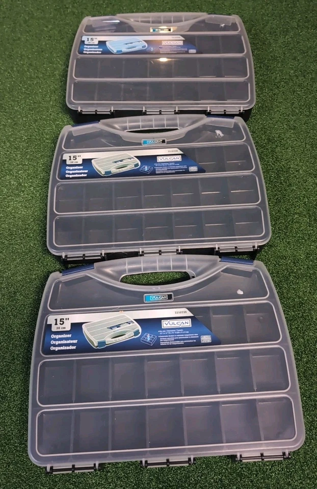 Lot Of Three Vulcan 15-in 38 Cm Organizers New Old Stock Unused - Image 1 of 1