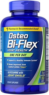Suplemento para la salud articular de glucosamina uno por día Osteo Bi-Flex 130ct EXP 8/2027 Foto 1 de 4