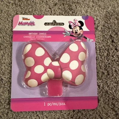 MINNIE MOUSE Forever VELA PARA PASTELES ~ Suministros para fiestas de cumpleaños decoración de cupcakes Foto 1 de 2