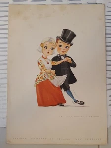 1964 Holland America Line Kreuzfahrtschiff Menü 6"x8,5" - Bild 1 von 6