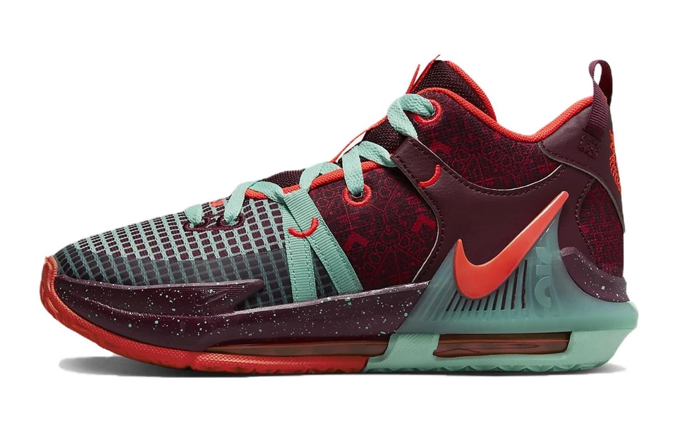 Size 6.5 (GS) - Nike LeBron Witness 7 SE Mid Team Red Jade
