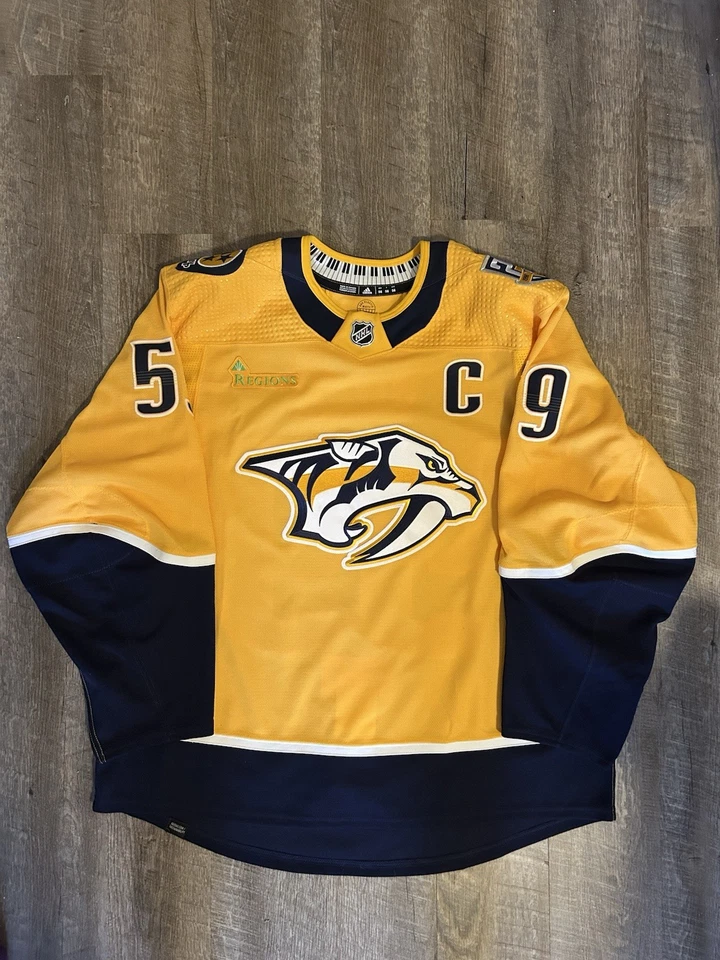 Camiseta deportiva local Nashville Predators Adidas MiC Primegreen 25 aniversario talla 56 Foto 1 de 4