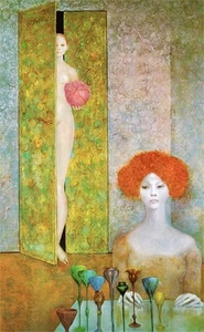 Leonor Fini - Oil Painting - On Canvas - Signed - Picture 1 of 1