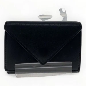 BALENCIAGA Tri-fold Wallet 391446 1000 Z 584046 4883 - Picture 1 of 5