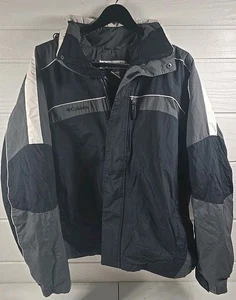 Chaqueta de Invierno Columbia Para Hombre Talla XXL Negra/Gris/Blanca Colorblock Impermeable - Imagen 1 de 13