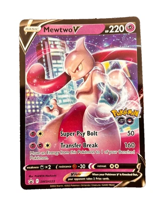 Mewtwo V SWSH223 SWSH: Sword & Shield Promo Cards Holo Pokemon - Image 1 of 2