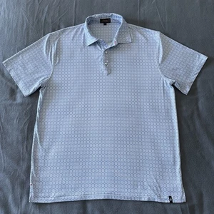 Polo Rafter C Corto Western Pearl Snap Para Hombre Grande Geométrico Golf Azul Cavender’s - Imagen 1 de 10