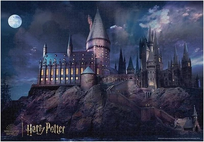 Harry Potter Hogwarts Castle Night 1000 Piece Jigsaw Puzzle 51x73.5cm - Image 1 of 4