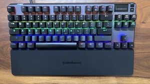 Steelseries Apex Pro Tkl Us Mechanical Gaming Keyboard Adjustable Actuation Rgb - Picture 1 of 8