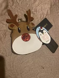 Forever 21 Braun Rentier Münzbeutel Weihnachtsstrumpf - Bild 1 von 4