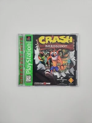Crash Bandicoot PS1 PlayStation 1 Complete CIB Greatest Hits - Image 1 of 4