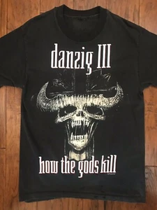 Camisa unisex Danzig III How The Gods Kill vintage de algodón negra todas las tallas TU149 - Imagen 1 de 4
